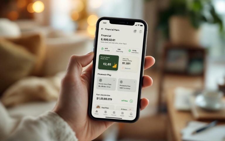 ecran-de-smartphone-affichant-des-applications-de-planification-financiere-dans-un-environnement-domestique-chaleureux-avec-une-lumiere-naturelle-douce
