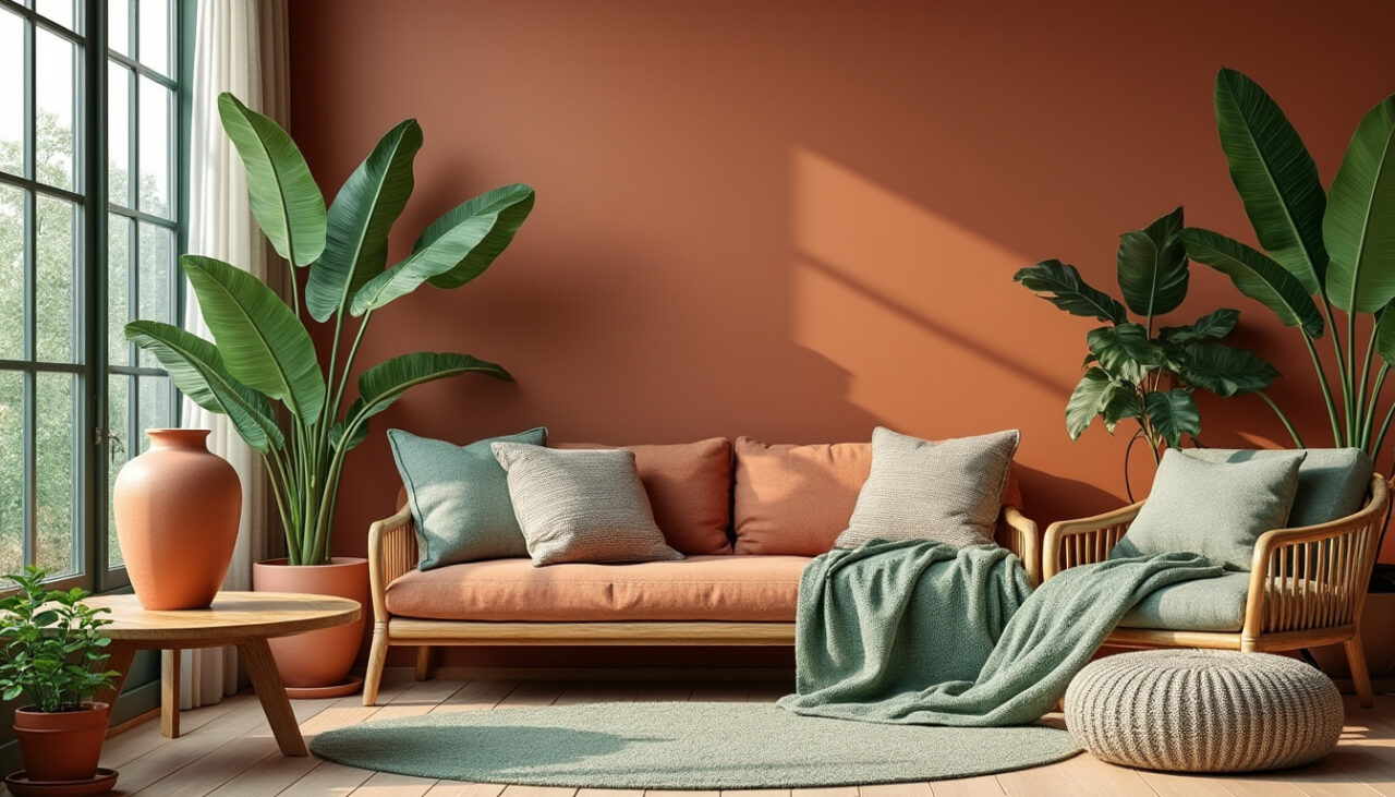découvrez des idées déco inspirantes alliant les couleurs terre cuite et vert sauge pour créer une ambiance chaleureuse et naturelle dans votre maison.